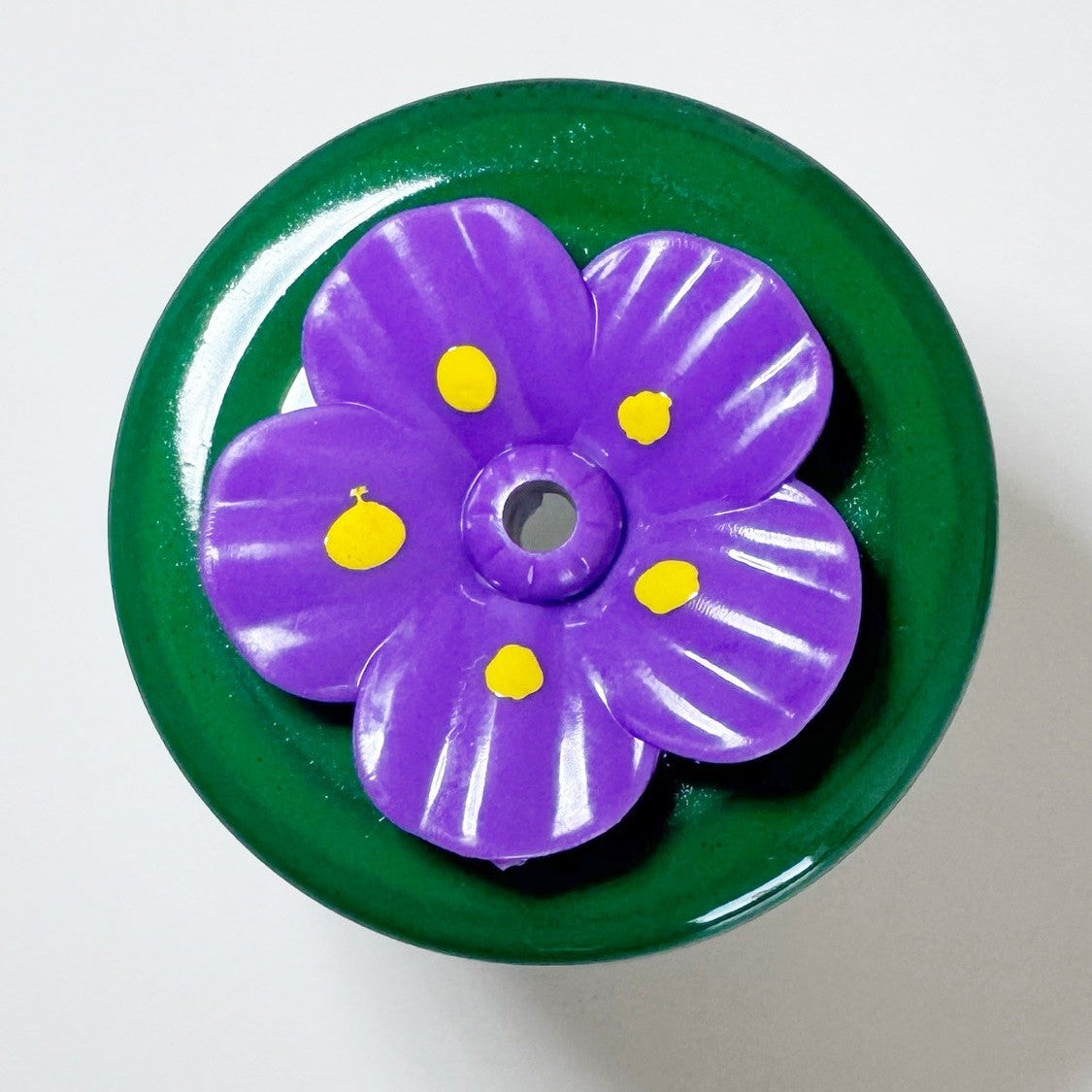 Hand-held Hummingbird Feeder - "Violets" or  "Pansies"